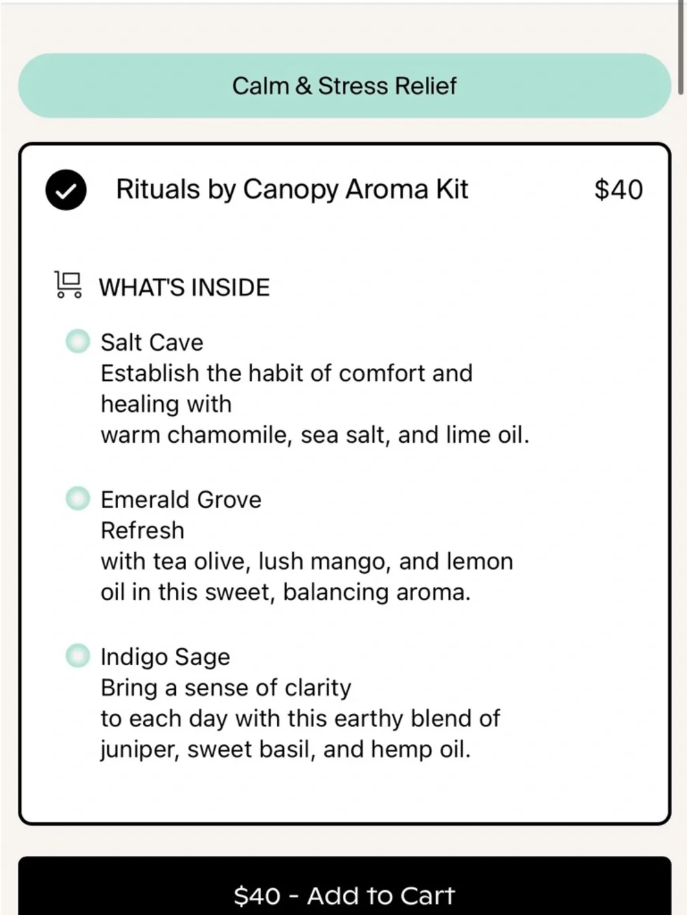 Canopy Rituals Aroma Kit - Picture 5 of 6
